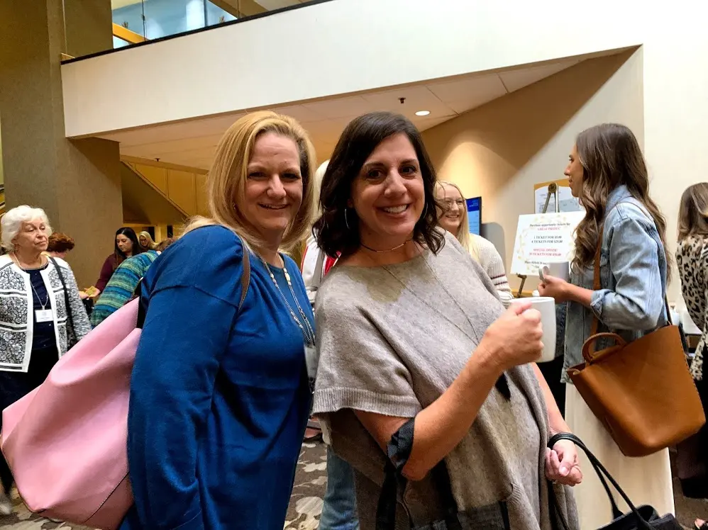 Two women posing for a photo